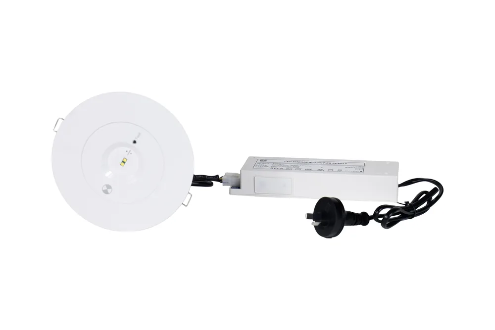 LED Recessed Emergency Self Test Luminaire - D80 Classification