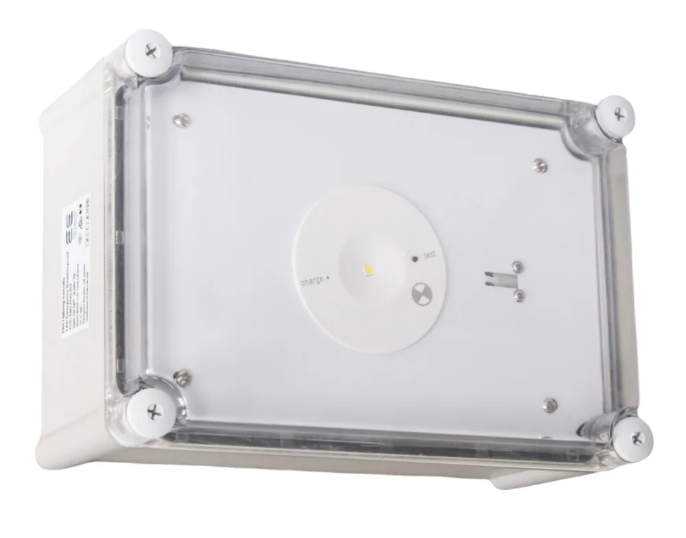 LED Surface Mounted Freezer Emergency Weatherproof Luminaire with Remote Box D40 Classification