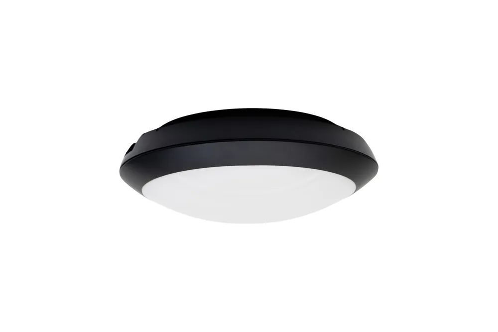 20W LED Circular Weatherproof Black Oyster Luminaire