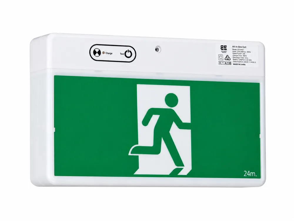 All-in-One Surface Mount LED 48V ELV Exit
